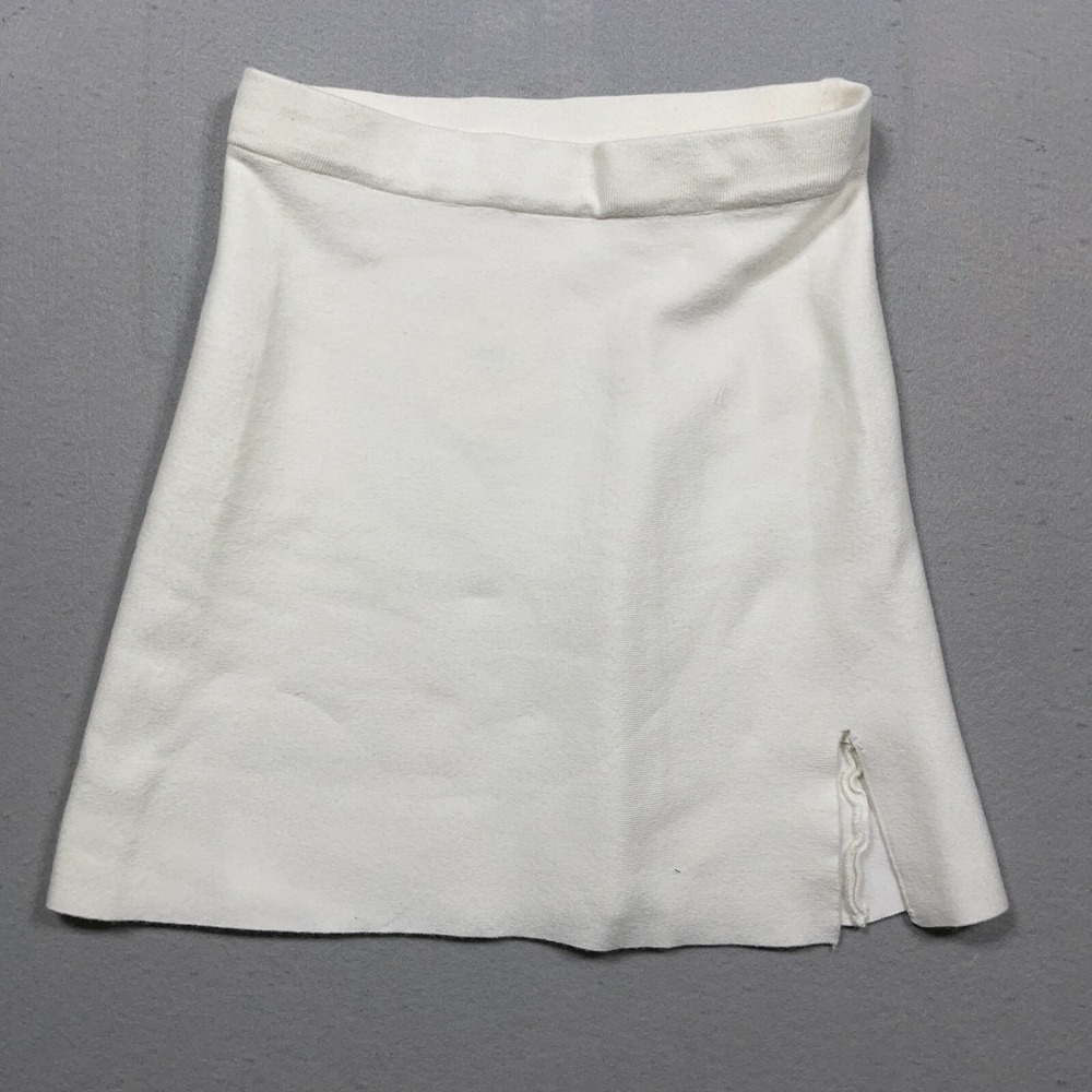 My Girl‎ Knit Skirt Girls Size 12 Slim Fit White Casual Preppy Coquette